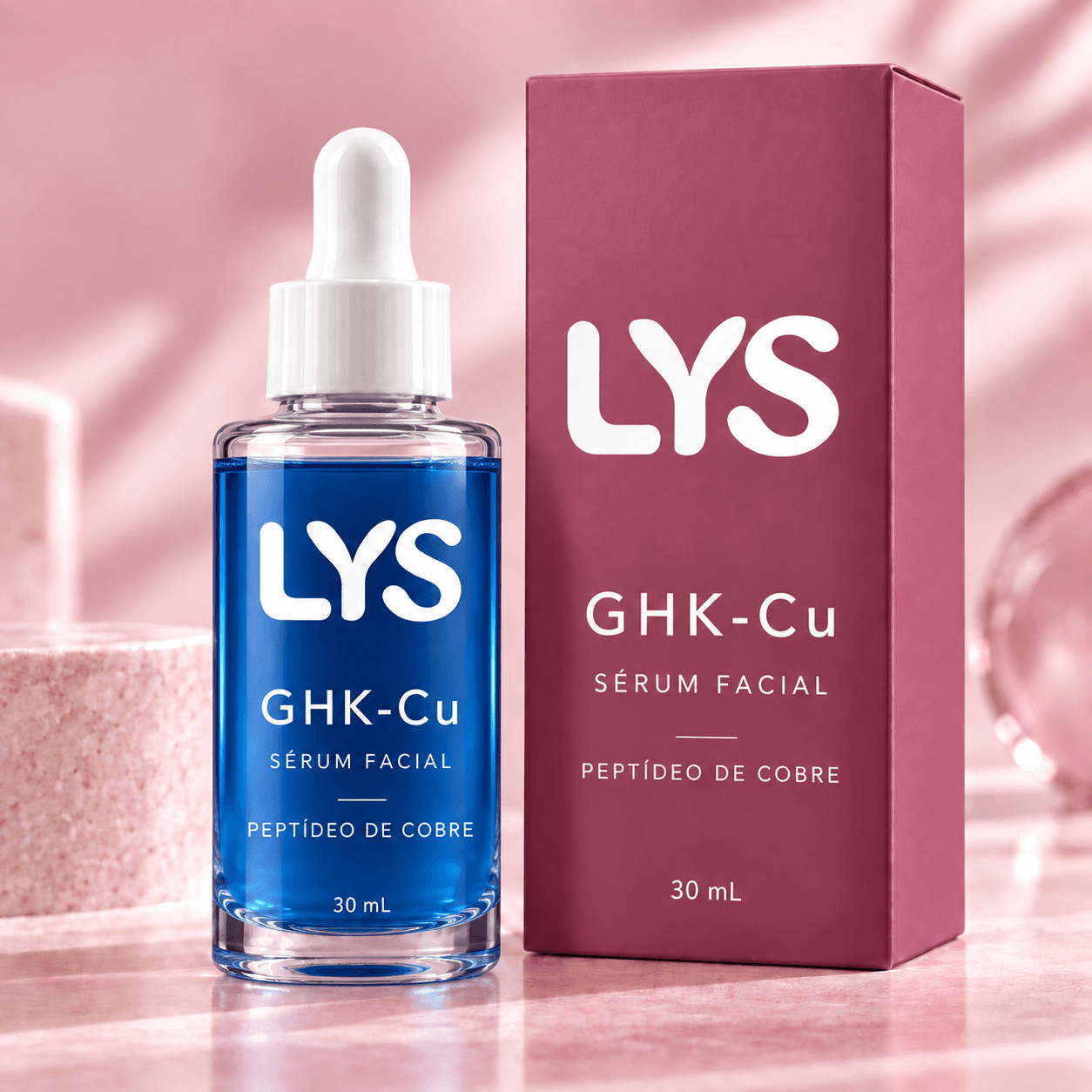 LYS GHK‑Cu — Sérum facial com peptídeo de cobre para rugas e linhas finas